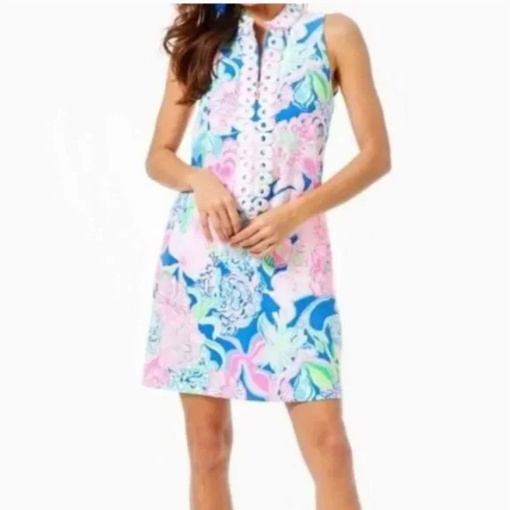 EUC LILLY PULITZER Women’s Jane Shift Dress  Peony For Your Thoughts Sz 12